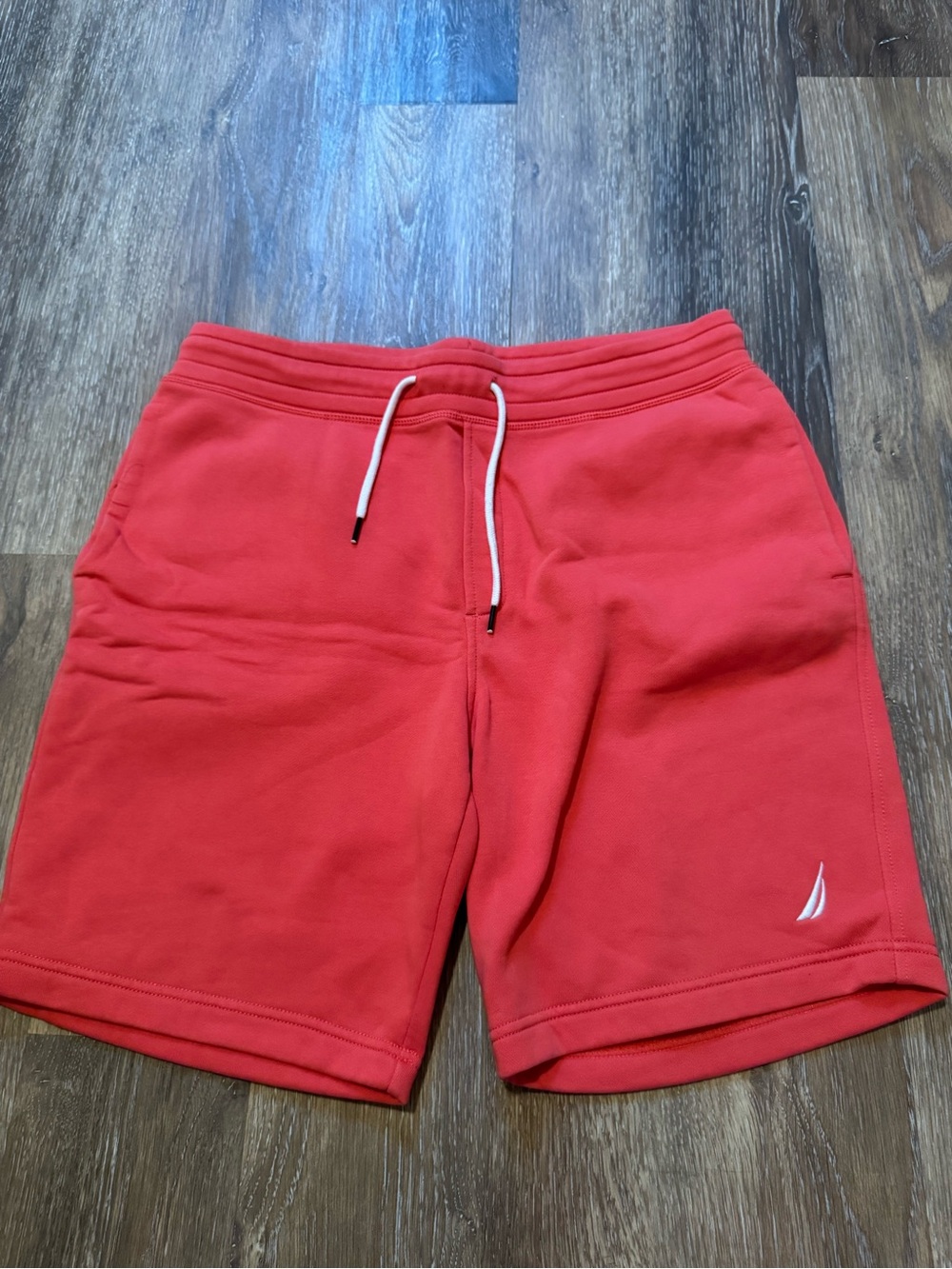 Nautica Red Men's Drawstring Athletic Shorts